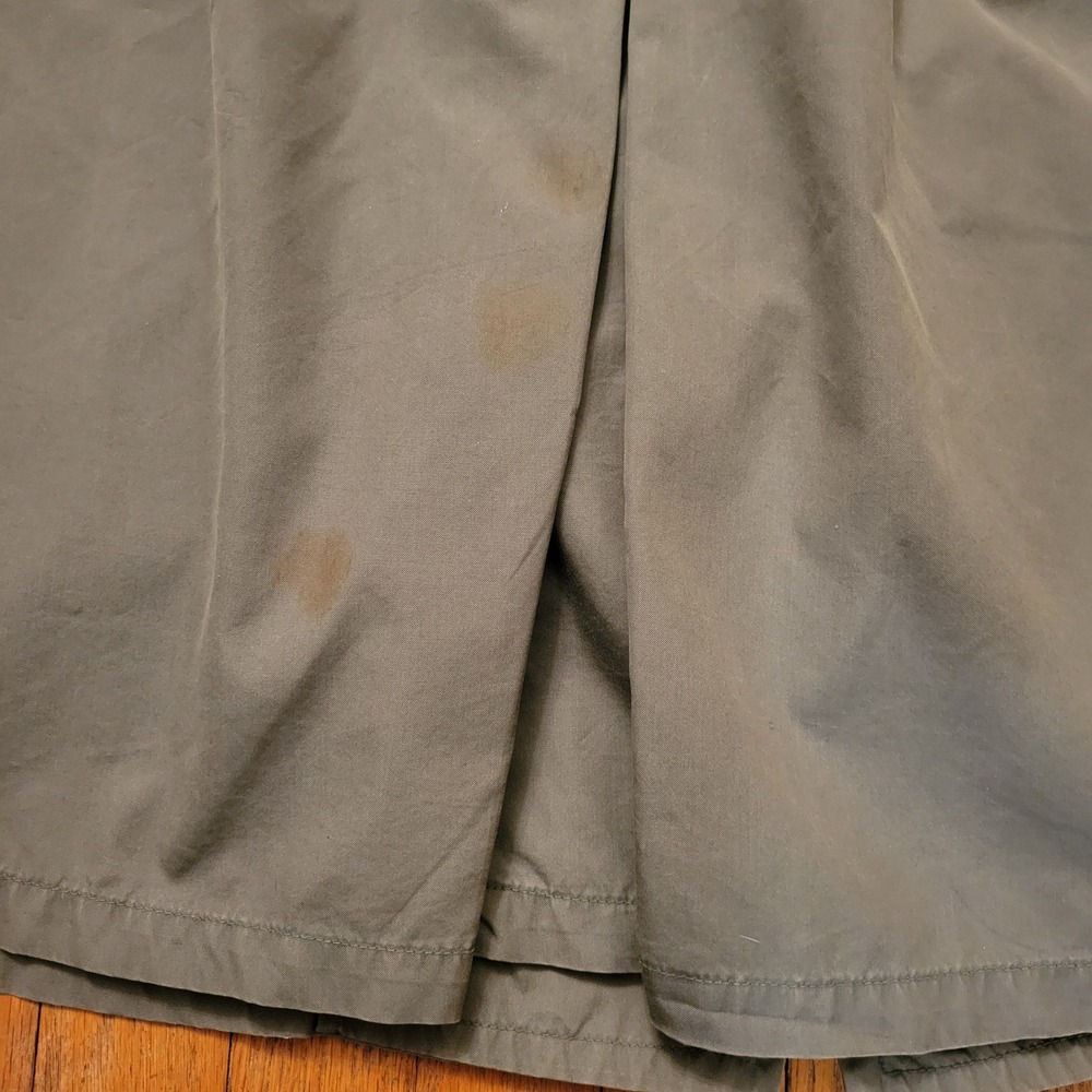 Vintage Vietnam Era US Military Army Green Quarpel Trench Raincoat 42R Gorpcore - Picture 6 of 13